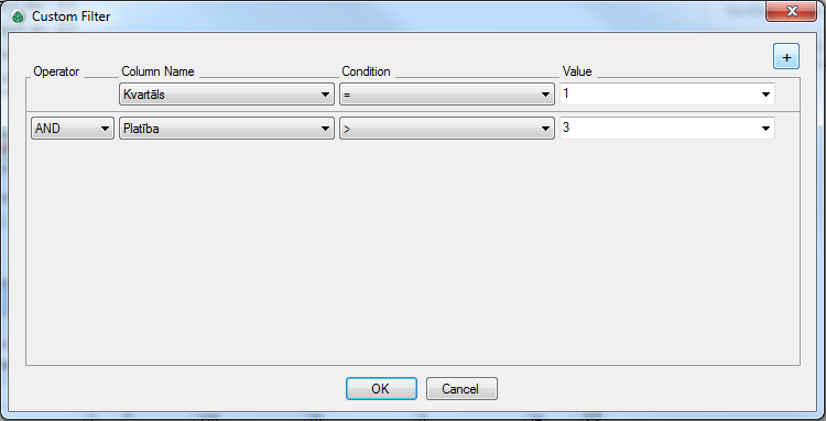 Paplašināts filtrs