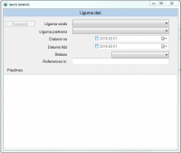 Līguma datu veidlapa